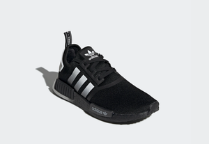 nmd r1 black silver white
