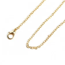 Cable Chain Necklace Gold Plated 61cm(24") Long 12 Pcs Per Pack