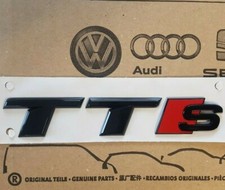 original Audi TTS Schriftzug schwarz hinten Heckklappe TT Coupe Roadster ab 2006