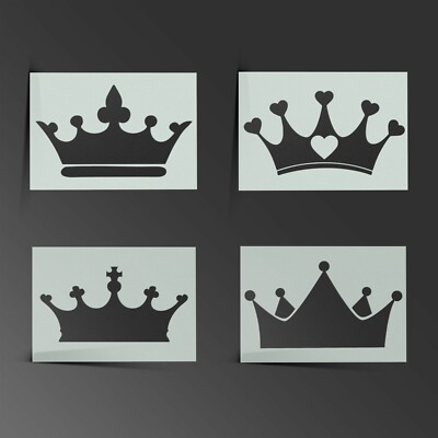 Krone Schablone King Queen Mylar Blatt Gemälde Wandbild Kinderzimmer 190 Mikron