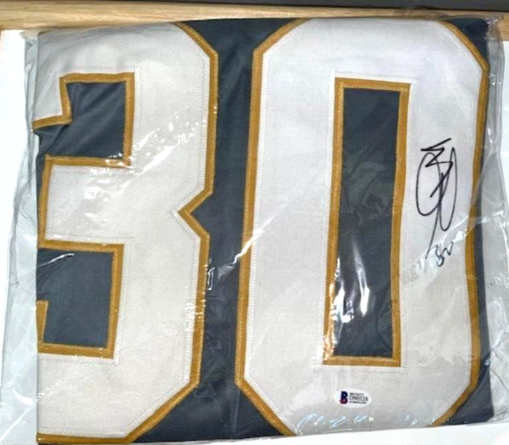 MALCOLM SUBBAN NHL Signed Autographed #30 VEGAS GOLDEN KNIGHTS Hockey  Jersey BAS