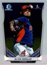 2014 Bowman Chrome #BCP83 Elvis Araujo Cleveland Indians Baseball Card