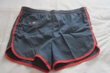 Preowned Vintage Men's Size 38 Blue Lined Catalina Swim Trunks Bathing Suit