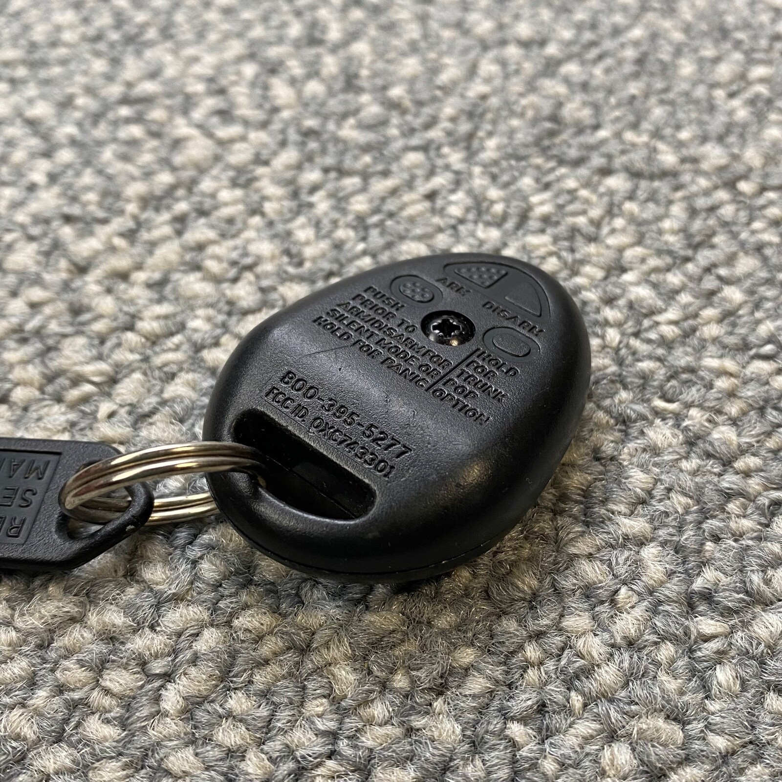 KARR Key Fob Remote Keyless Entry 4 Button Car Alarm Blue LED