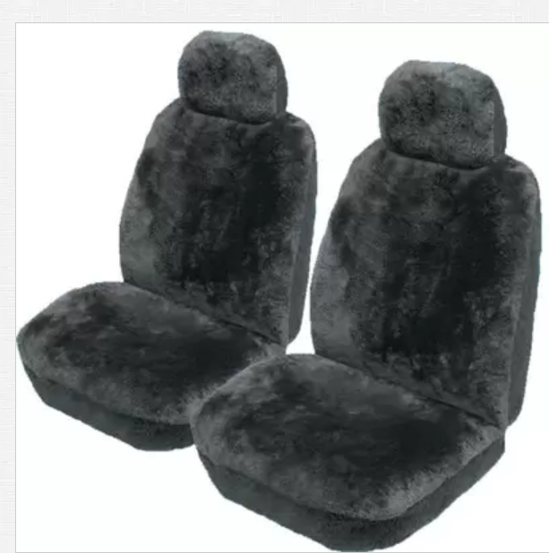 Sheepskin car seat covers front pair (2 ) MOCHA eBay