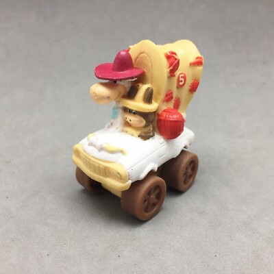 Hanna Barbera Quick Draw McGraw Baba Looey Hardee's PVC Toy Car Vintage 2.25''