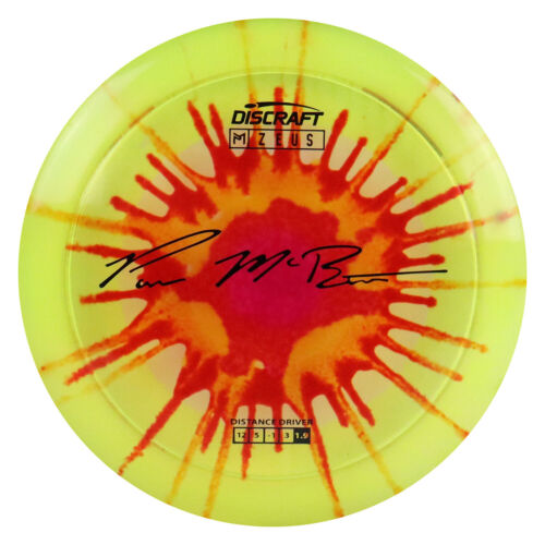 Discraft Disc Golf Paul McBeth Z Line Fly Dye Zeus Distance Driver 12/5/-1/3 - - Picture 6 of 15