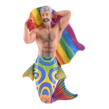 December Diamonds 55-55441 Merman Ornament, Father Pride