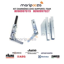 Kit charnières avec supports - 8090997019 - 8090997027 - Four Electrolux AEG 