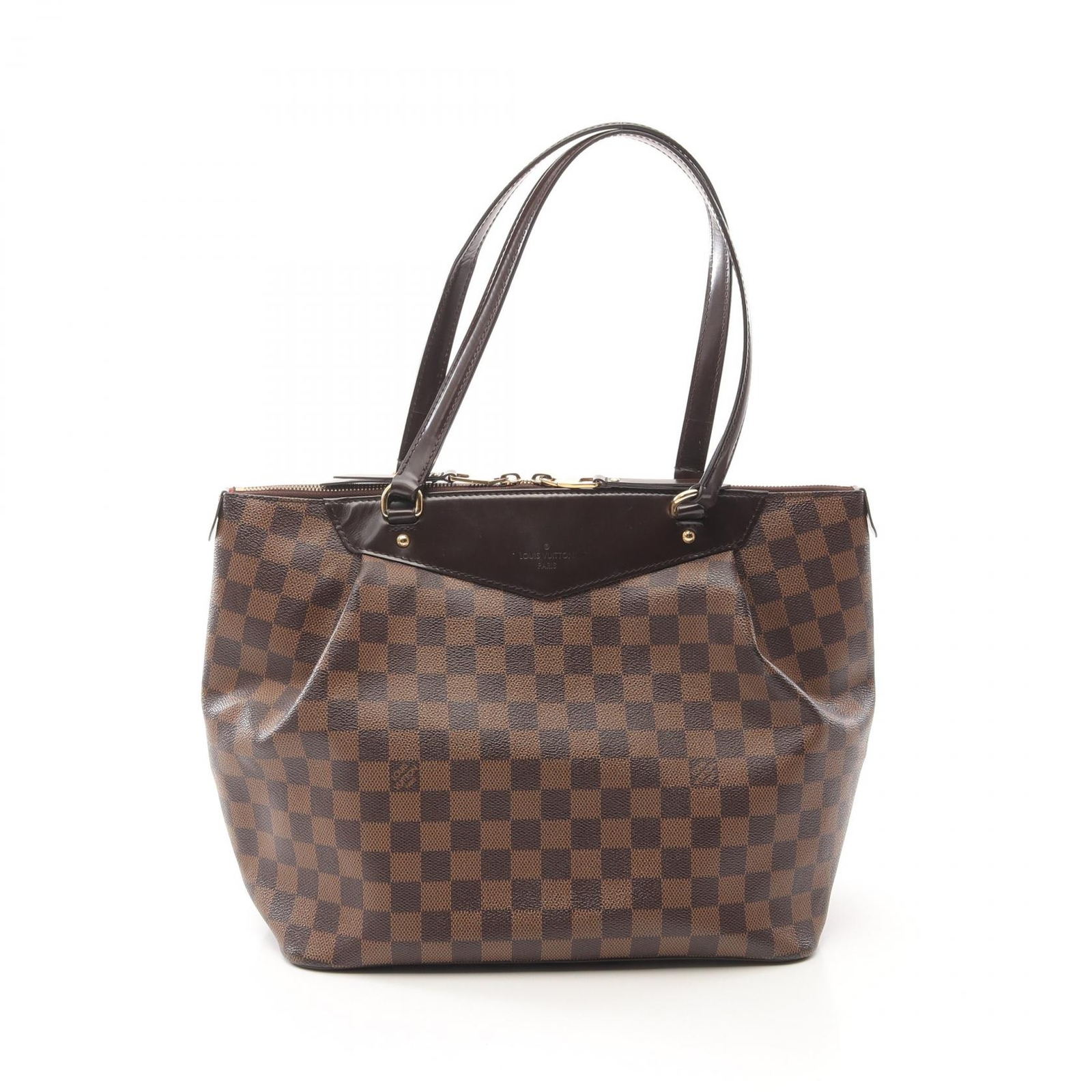 LOUIS VUITTON Westminster GM Tote Bag in Brown Damier Leather N41103 Shoulder Bag LV
