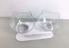Raised Cat Shaped Double Dish