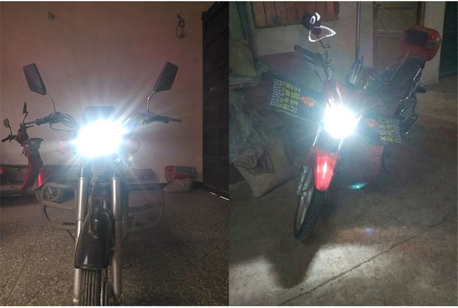 H4 LED High Low Beam Front Light Bulb Bright Headlight DRL Light For Motorcycle - Image 2 of 4
