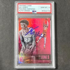 2021 Panini Chronicles Essentials Draft Picks #112 Kai Jones Signed AUTO 10 PSA