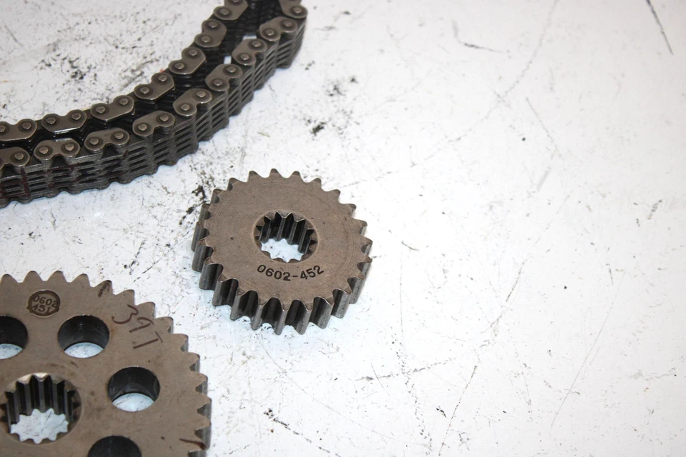 94 Arctic Cat Ext 580 Efi OEM 23T/39T engrenagem com corrente 72P 0602-451 0602-456 SA27 - Imagem 2 de 4