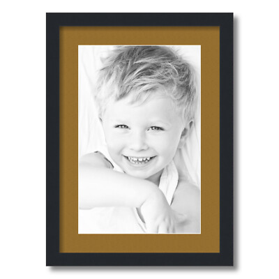 ArtToFrames Matted 15x21 Black Picture Frame with 2'' Mat, 11x17 Opening 3926