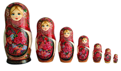 Poupées Russes Matriochka Peintes à La Main Par Voronina - Artisanat Russe Authentique