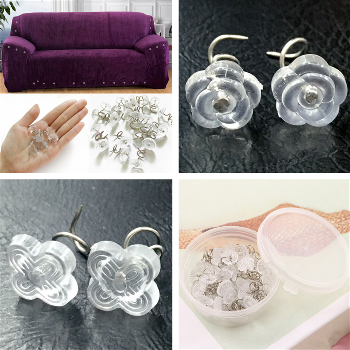 50pcs Headliner Twist Pins Kit For Upholstery Car Truck Sofa Chair