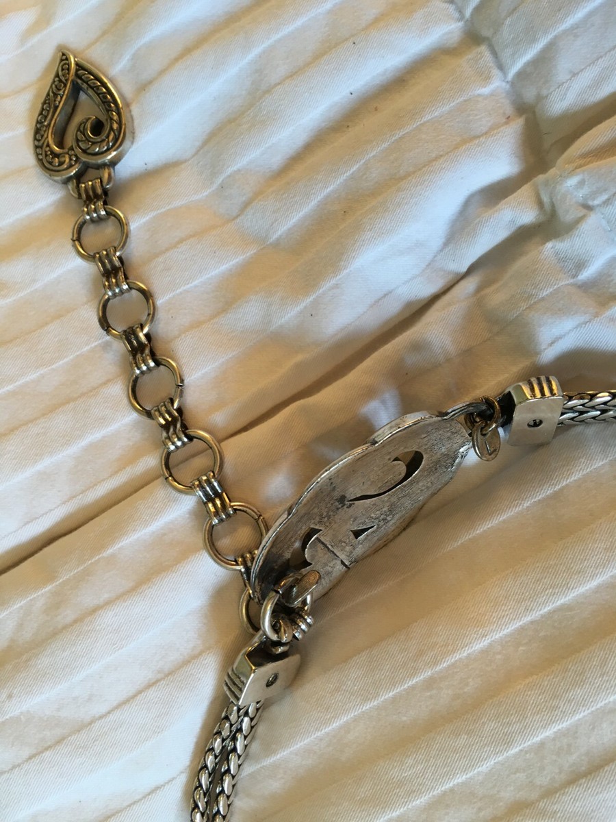 Brighton Bali Hai Silver Chain Belt Size Medium Brighton BALI HAI Chain Belt Size L (36 main image 2