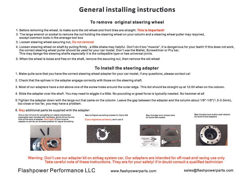 Steering Wheel Hub Adapter Ford Thunderbird Mustang Bronco Mercury Lincoln - Image 3 of 3