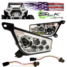 RZR LED Headlight Polaris Razor XP 1000, XP 900, General (Chrome Non Halo)