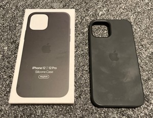 Apple Iphone 12 Iphone 12 Pro Silicone Case With Magsafe Black Ebay