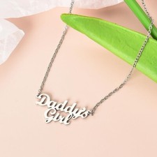 Silver - "Daddy's Girl" Lovely Pendant Necklace - Cute for Girls, Woman, Gift