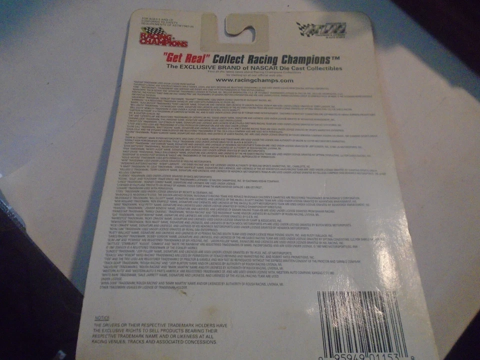 Racing Champions, 28 Ernie Irvan Havoline Ford Collezionisti Scheda/Stand 1997 - Immagine 2 di 2