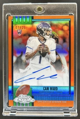 2025 Topps Chrome Cam Ward Orange Refractor (RAW)