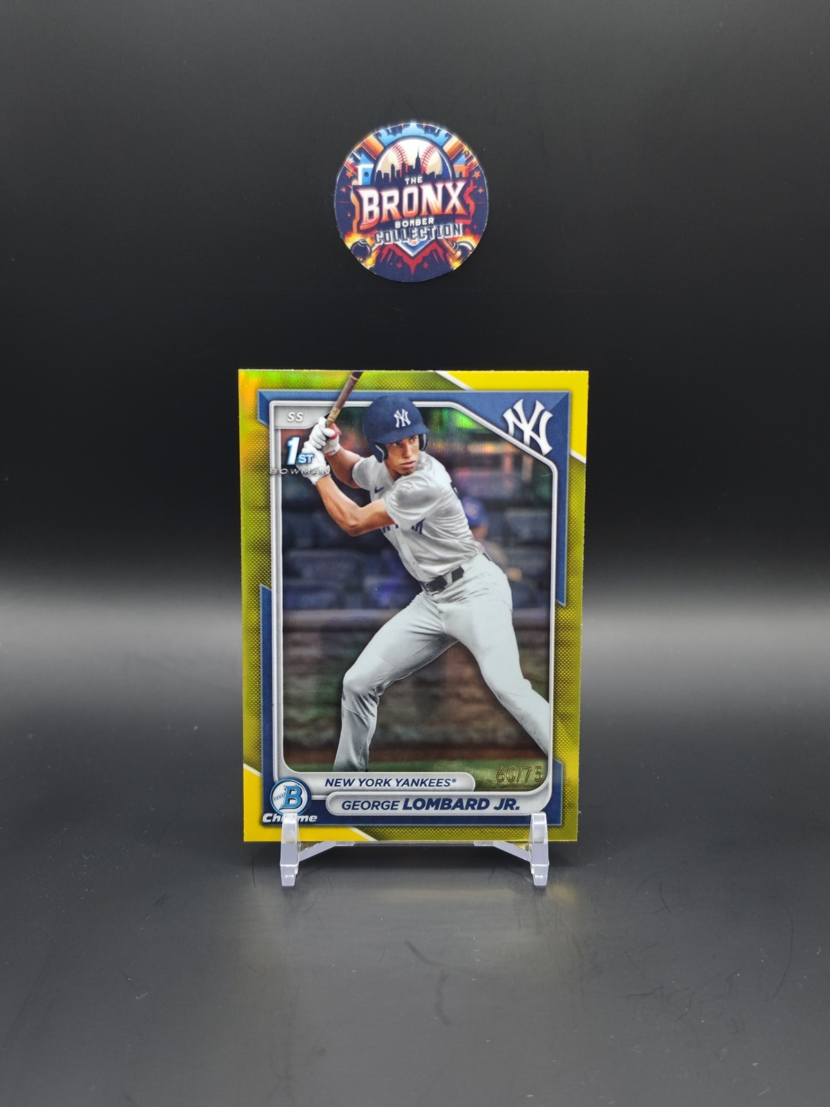2024 Bowman #BCP-79 George Lombard Jr. Chrome Prospects Yellow Refractors #/75