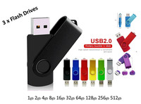 3 x Flash Drive USB  16GB 32GB 64GB 128GB 2.0 Thumb Drive Memory Stick Disk