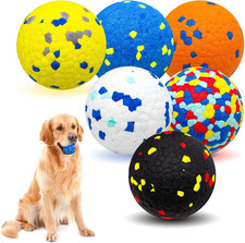 6 Pack Dog Balls Tennis Ball for Aggressive Chewers Indestructible Dog Toys ET