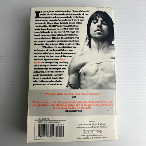 Scar Tissue Paperback Book by Anthony Kiedis Autobiography - Picture 2 of 6