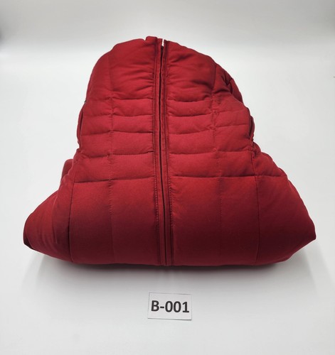 CALVIN KLEIN Rosso Cremisi Puffer Giacca Invernale Cappotto Cappuccio Rimovibile Donna M - Foto 24 di 24