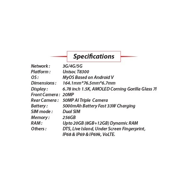 (New) ZTE Nubia Air 5G BLACK 8GB+256GB Dual SIM Unlocked Android Mobile Phone - Bild 3 von 3