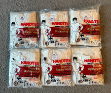 VTG NOS Deadstock Handtex Thermal Underwear Shirt Lot of 6 -  Youth Boy's Sizes