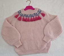 NEW WINTER SPRING NICE NEXT GIRL JUMPER DUSTY PINK 5/6 YRS 6 YRS 