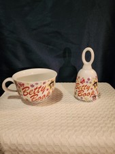 2008 Porcelain Betty Boop Bell and Soup Bowl-King Features Syndicate Inc 
