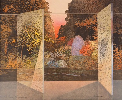 Pierre Garcia Fons: Sicht Der Fenster - Lithografie Originell Signiert Gewidmet