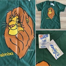 RARE Deadstock 90s Disney Lion King Simba Shirt Hanes Beefy-T NWT Youth Medium M
