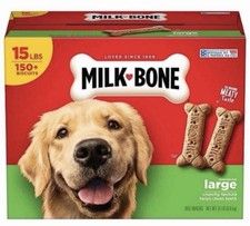 Milk-Bone Original Flavor, Large Crunchy Dog Treat Biscuits, 15 lbs. Sealed Box