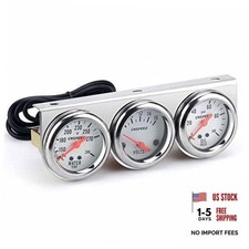 Universal Gauges Kit Triple Gauge Set Car Gauge Kit 3 In 1 52mm2in Water Universal Gauges Kit Triple Gauge Set Car Gauge Kit 3 In 1 52mm2in Water
