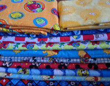 handmade flannel front and back baby/toddler blankets neutral group 2