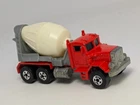 Vintage Hot Wheels 1979 Red Peterbilt Cement Concrete Mixer Truck Diecast