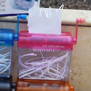 Papier de ménage Shredder pratique main Shredter bureau petit Shredster Maison