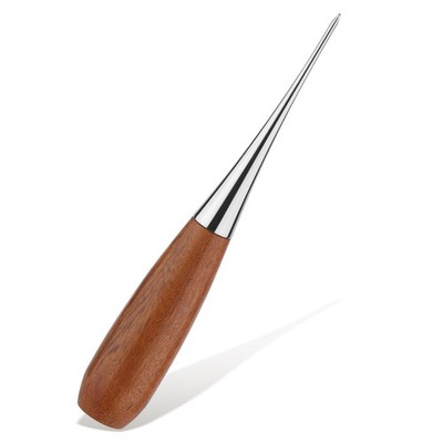 Sewing Awl Leather Hole Punch Tool Wooden Handle Scratch Stitching Bookbinding 