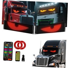 2PC Devil Eyes LED Lights for Car/Truck/SUV Windshield - 23.6"x4.71", App