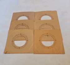 45 RPM 7" RECORD SLEEVES CO. SLEEVE 6 PACK SEE PHOTO Columbia Records SLV382 