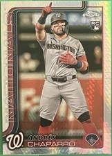 2025 Topps Chrome - Andres Chaparro #187 Prism Refractor (RC)