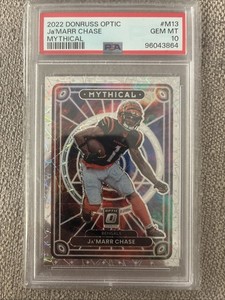 2022 Donruss Optic Ja’marr Chase Mythical PSA10 Triple Crown Winner
