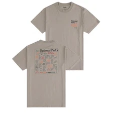 Parks Project National Parks USA Graphic T Shirt Tan Mens XL 100% Cotton